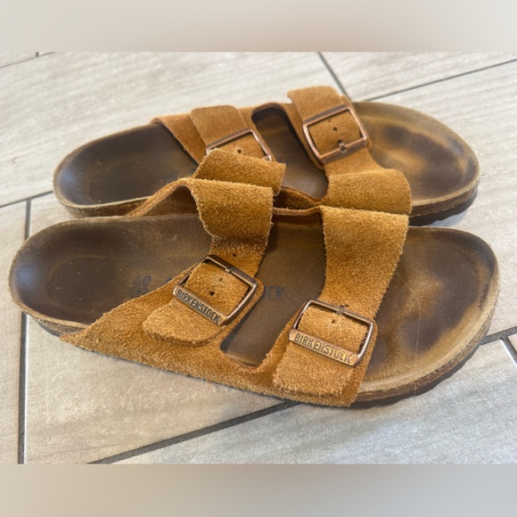 Birkenstock Suede Arizona Sandals - EU 40 / Women’s 9.5 - Picture 5 of 6